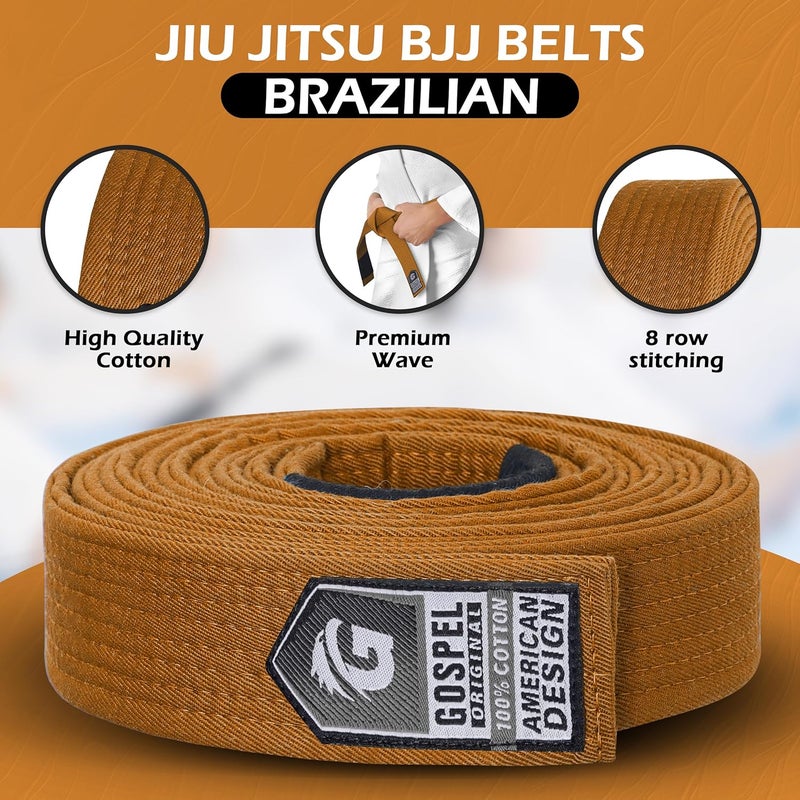 Gospel حزام BJJ من سلسلة فينتاج للرجال والنساء | حزام جيو جيتسو برازيلي بألوان فينتاج - Image 2